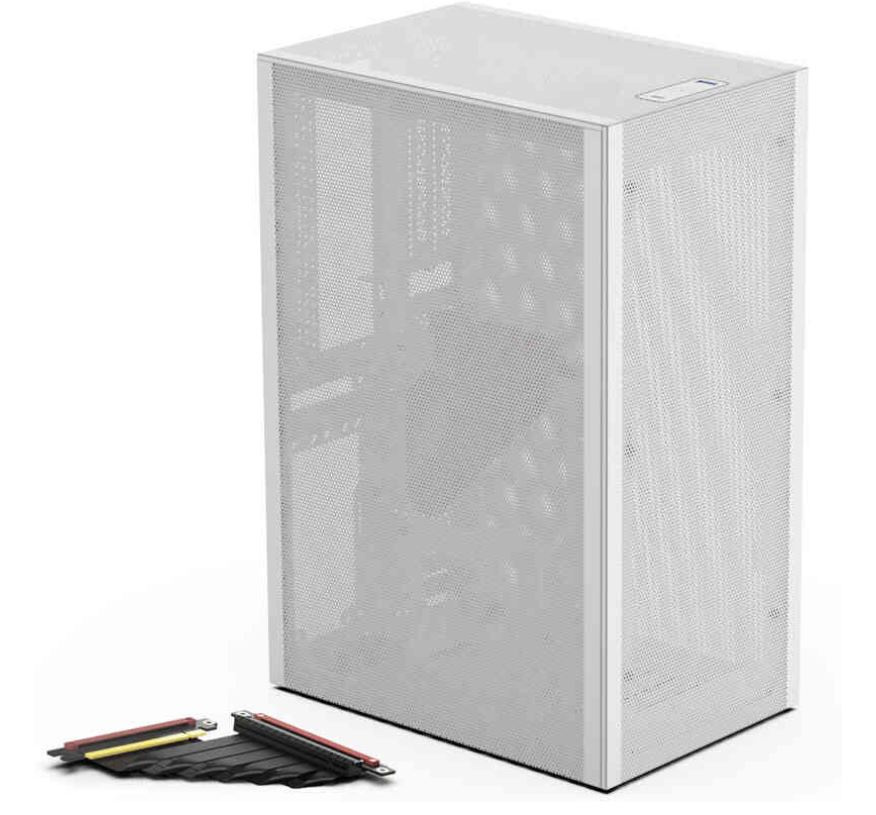 Obudowa do komputera Ssupd Meshlicious Full Mesh PCIE 4.0 Edition ITX biała