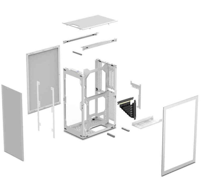 Ssupd Meshlicious panel boczny TG biały
