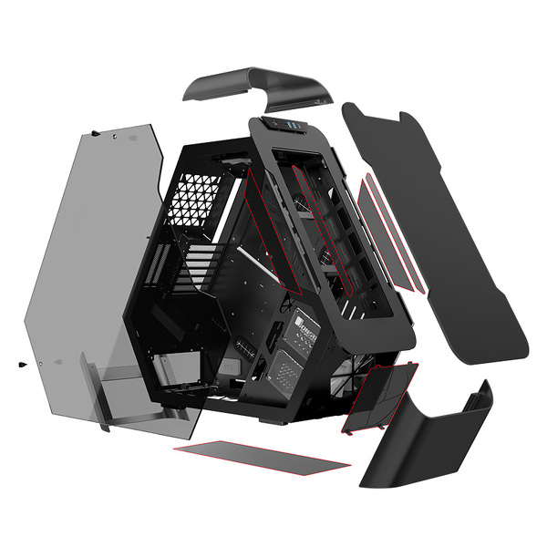 Zdjęcie produktu: Obudowa do komputera Jonsbo TR03-G Showcase, hartowane szkło czarna