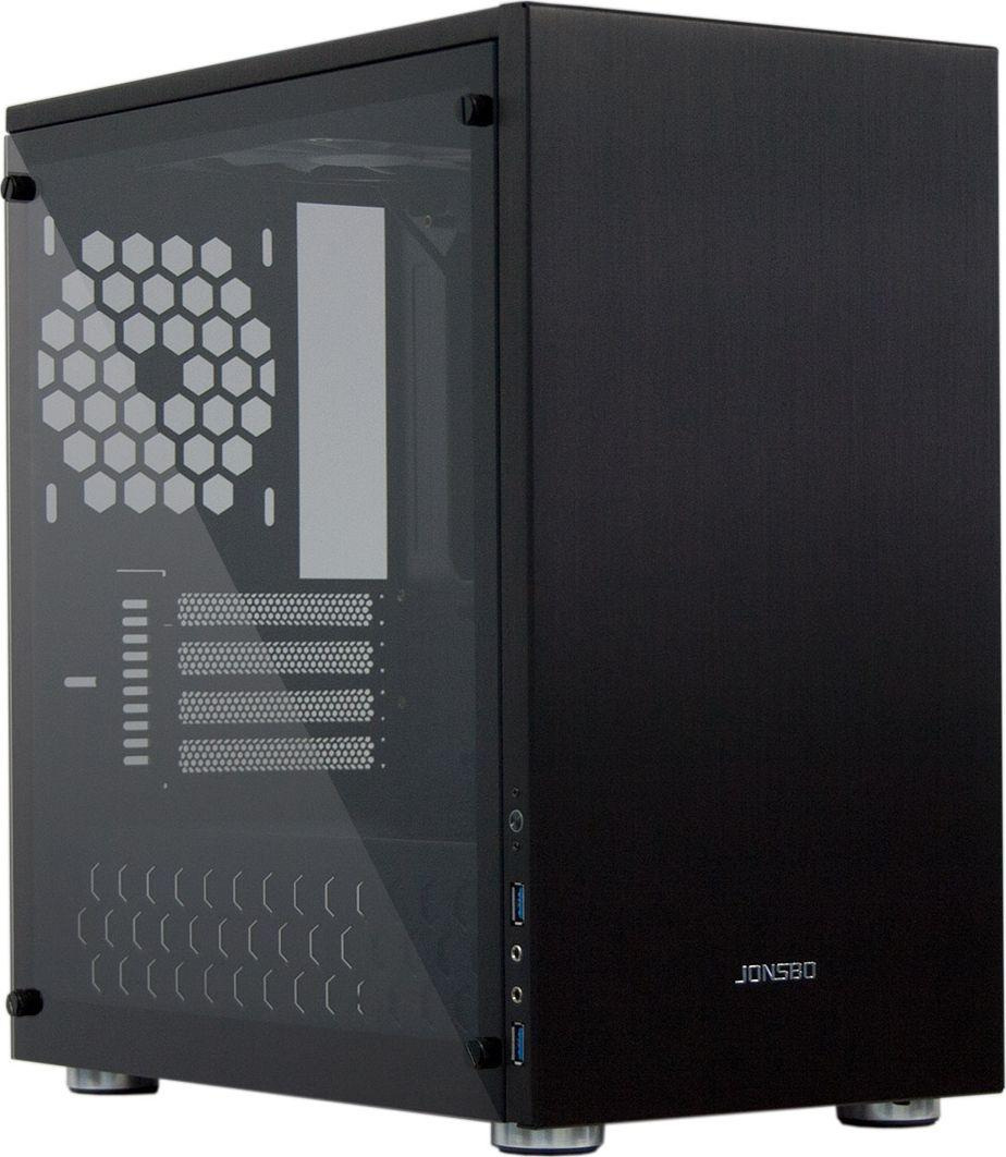 Obudowa do komputera Jonsbo C3 Plus Micro-ATX, hartowane szkło czarna