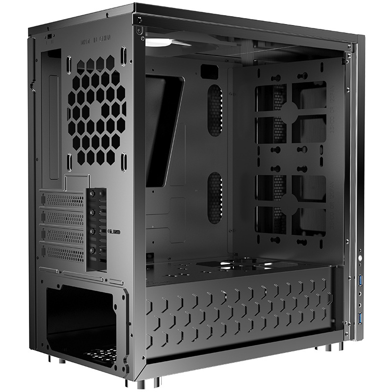 Obudowa do komputera Jonsbo C3 Plus Micro-ATX, hartowane szkło czarna
