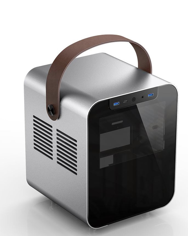 Zdjęcie produktu: Obudowa do komputera Jonsplus BO 100 ITX, hartowane szkło srebrna