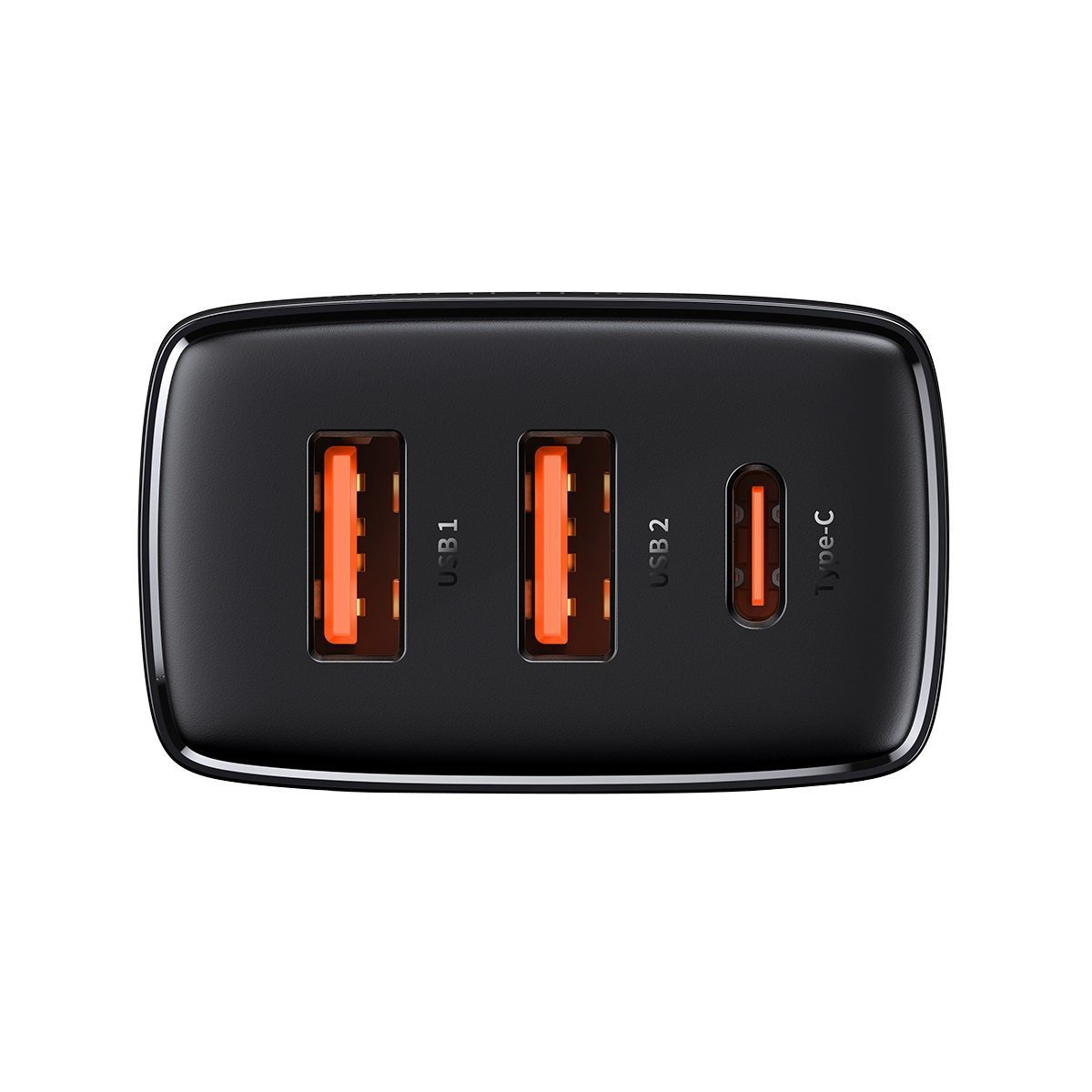 Ładowarka sieciowa Baseus Compact Quick Charger, 2x USB, 1x USB TYP-C PD, 3A, 30W - czarna (CCXJ-E01)