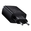 Miniatura zdjęcia: Ładowarka sieciowa Baseus Compact Quick Charger, 2x USB, 1x USB TYP-C PD, 3A, 30W - czarna (CCXJ-E01)