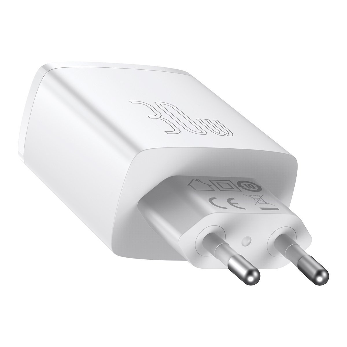 Ładowarka sieciowa Baseus Compact Quick Charger, 2x USB, 1x USB TYP-C PD, 3A, 30W - biała (CCXJ-E02) Ładowarka sieciowa Baseus Compact Quick Charger, 2x USB, 1x USB TYP-C PD, 3A, 30W - biała (CCXJ-E02)