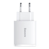 Miniatura zdjęcia: Ładowarka sieciowa Baseus Compact Quick Charger, 2x USB, 1x USB TYP-C PD, 3A, 30W - biała (CCXJ-E02) Miniatura zdjęcia: Ładowarka sieciowa Baseus Compact Quick Charger, 2x USB, 1x USB TYP-C PD, 3A, 30W - biała (CCXJ-E02)
