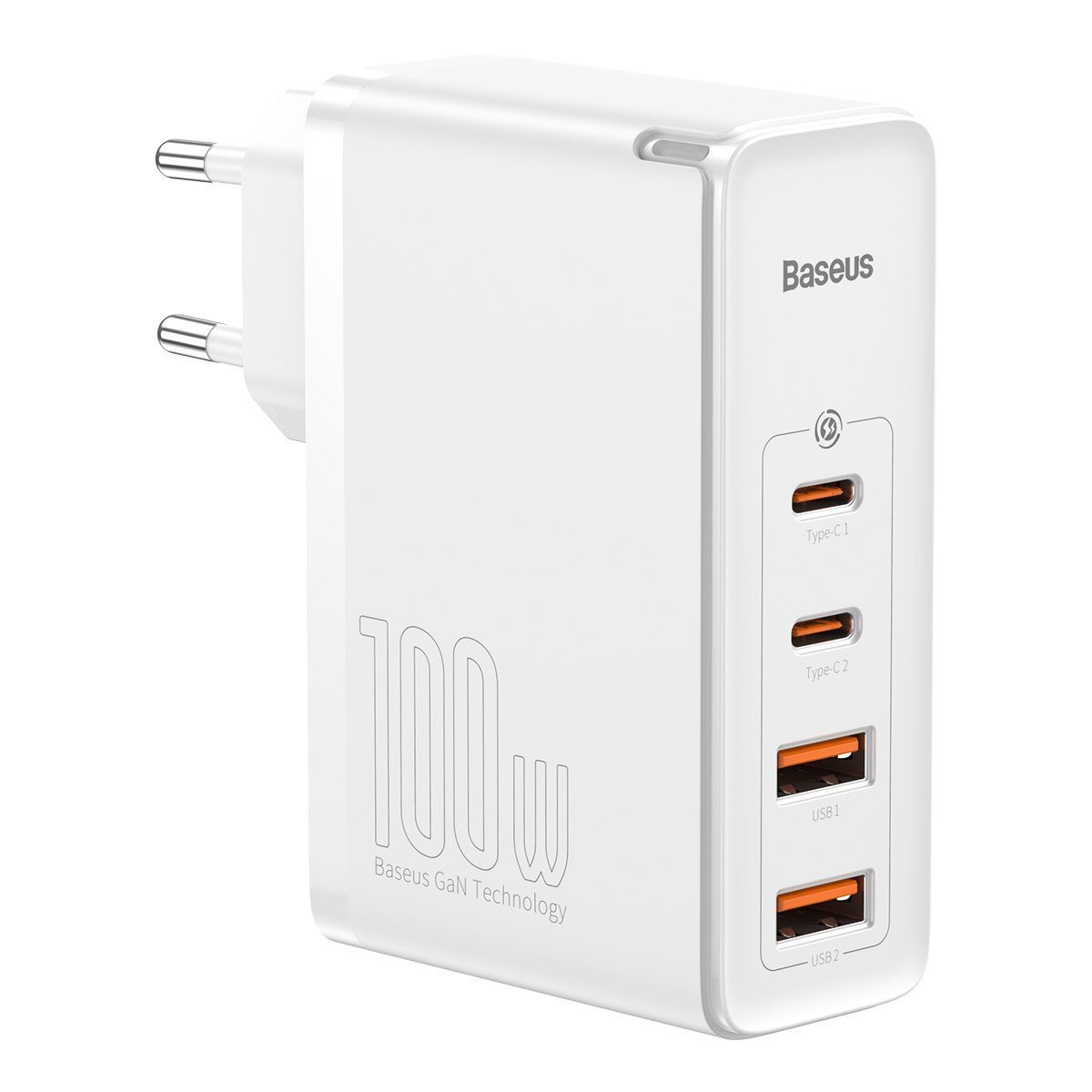 Ładowarka sieciowa Baseus GaN2 Pro 100W, 2x USB A + 2x USB Typ-C - biała (CCGAN2P-L02) Ładowarka sieciowa Baseus GaN2 Pro 100W, 2x USB A + 2x USB Typ-C - biała (CCGAN2P-L02)