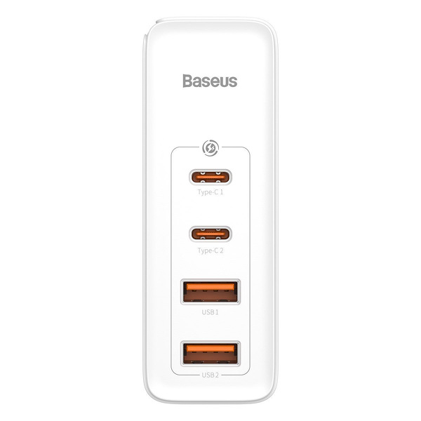 Zdjęcie produktu: Ładowarka sieciowa Baseus GaN2 Pro 100W, 2x USB A + 2x USB Typ-C - biała (CCGAN2P-L02) Zdjęcie produktu: Ładowarka sieciowa Baseus GaN2 Pro 100W, 2x USB A + 2x USB Typ-C - biała (CCGAN2P-L02)