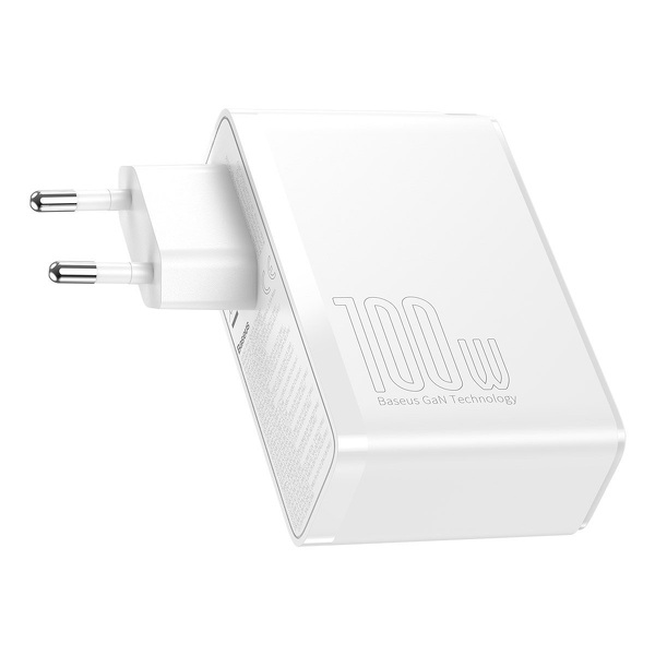 Zdjęcie produktu: Ładowarka sieciowa Baseus GaN2 Pro 100W, 2x USB A + 2x USB Typ-C - biała (CCGAN2P-L02) Zdjęcie produktu: Ładowarka sieciowa Baseus GaN2 Pro 100W, 2x USB A + 2x USB Typ-C - biała (CCGAN2P-L02)