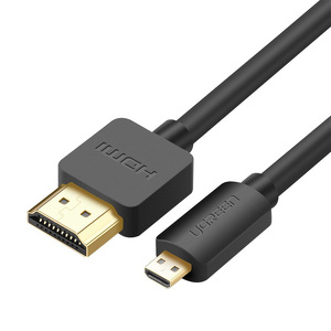 Miniatura produktu: Ugreen HD127 kabel przewód HDMI - micro HDMI 19 pin 2.0v 4K 60Hz 30AWG 1m - czarny (30148)