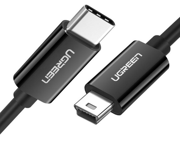 Zdjęcie produktu: Kabel USB TYP-C do mini USB UGREEN US242, 1m - czarny (50445)