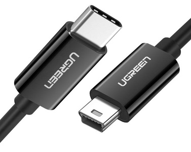 Miniatura produktu: Kabel USB TYP-C do mini USB UGREEN US242, 1m - czarny (50445)