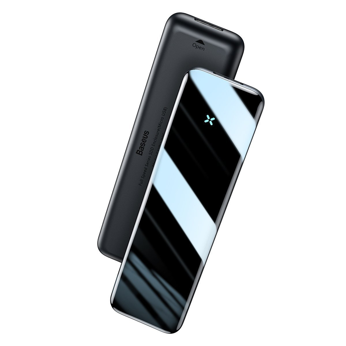 Obudowa zewnętrzna na dysk SSD M.2 (SATA) Baseus Full Speed Series, Micro USB - USB-A, 5Gbps - szara (CAYPH-D0G)