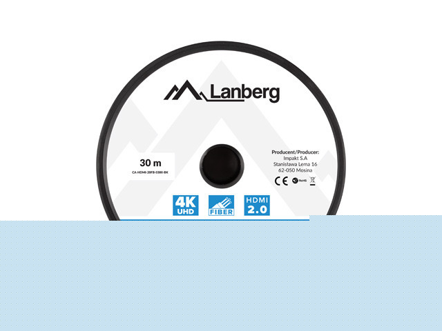 Lanberg Kabel HDMI M/M V2.0 30m optyczny AOC Lanberg Kabel HDMI M/M V2.0 30m optyczny AOC