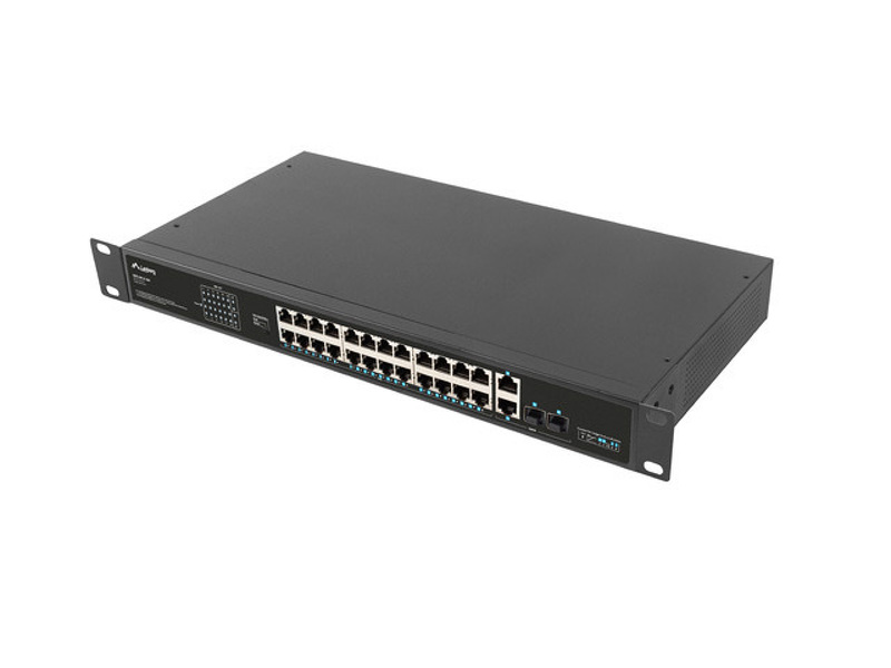Zdjęcie produktu: Switch Lanberg 24x 100mb POE+/2x Combo Rack 19" Gigabit Ethernet 360W V2