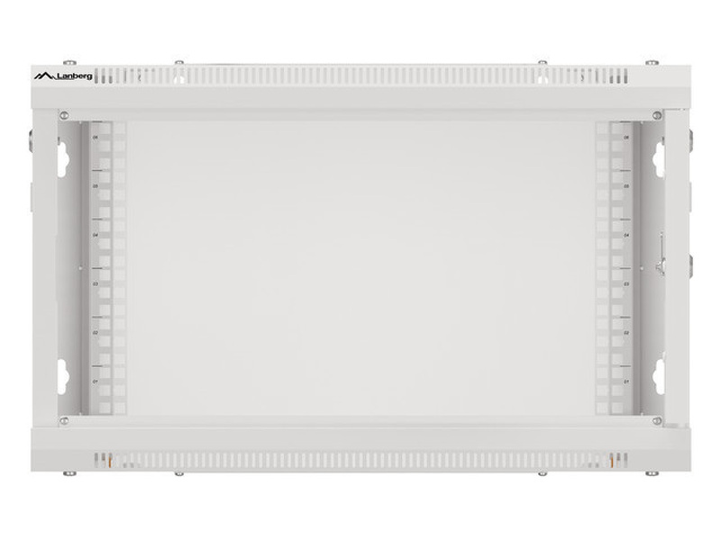 Zdjęcie produktu: Szafa Instalacyjna Rack Wisząca 19" 6U 600x600 Szara Drzwi Metalowe Lanberg (Flat Pack)