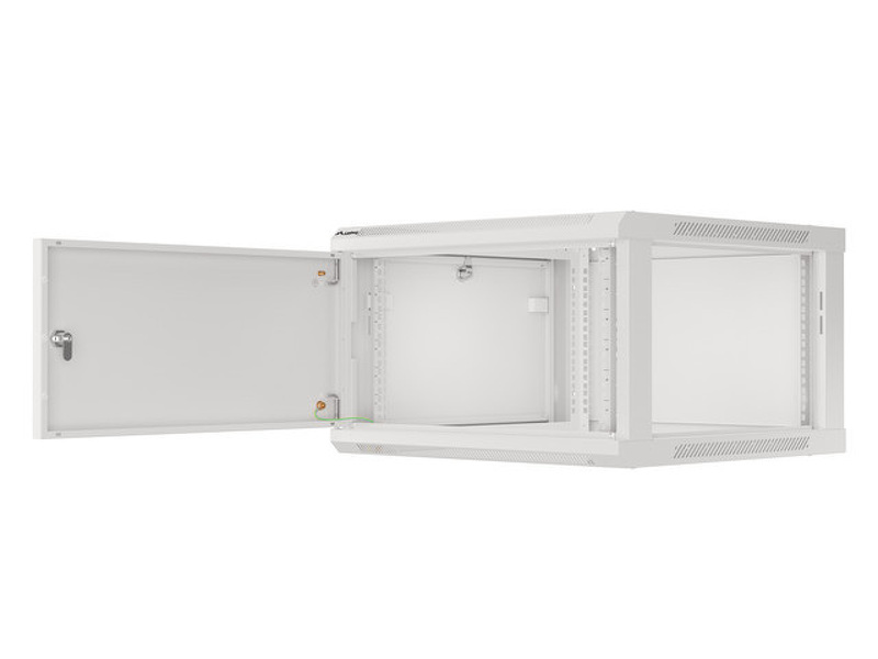 Zdjęcie produktu: Szafa Instalacyjna Rack Wisząca 19" 6U 600x600 Szara Drzwi Metalowe Lanberg (Flat Pack)
