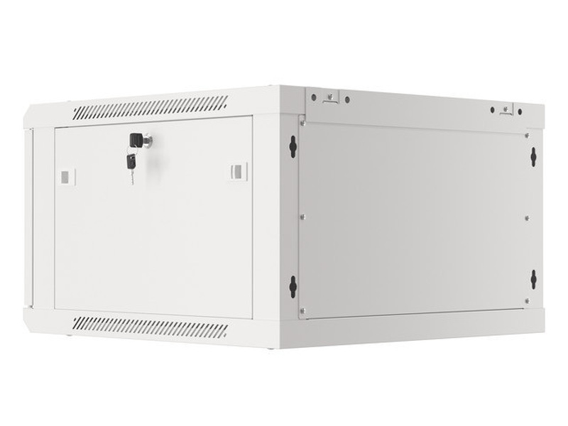 Zdjęcie produktu: Szafa Instalacyjna Rack Wisząca 19" 6U 600x600 Szara Drzwi Metalowe Lanberg (Flat Pack)