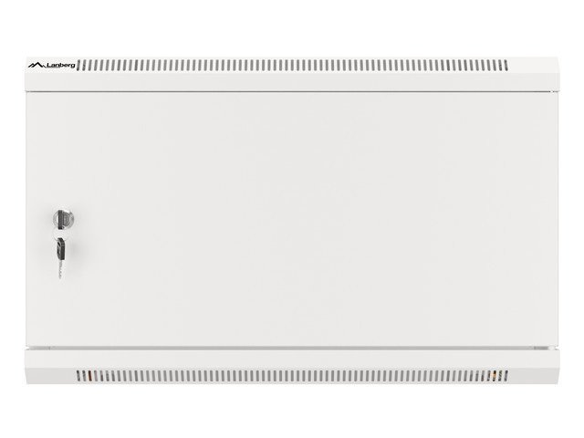 Szafa Instalacyjna Rack Wisząca 19" 6U 600x600 Szara Drzwi Metalowe Lanberg (Flat Pack)