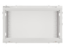 Miniatura zdjęcia: Szafa Instalacyjna Rack Wisząca 19" 6U 600x600 Szara Drzwi Metalowe Lanberg (Flat Pack)