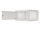 Miniatura zdjęcia: Szafa Instalacyjna Rack Wisząca 19" 6U 600x600 Szara Drzwi Metalowe Lanberg (Flat Pack)