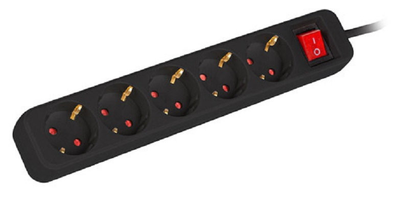 Lanberg listwa 3m 5x 230V Schuko wyłącznik