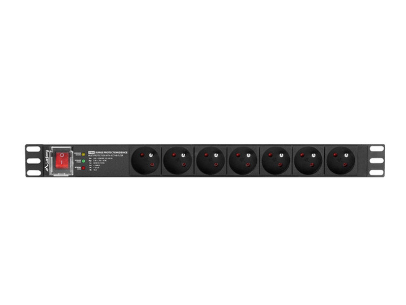 Zdjęcie produktu: Listwa zasilająca Lanberg Rack PDU Pro 19" 1U 16a 7x 230V Pl Spd-3mp 2m Czarna Zdjęcie produktu: Listwa zasilająca Lanberg Rack PDU Pro 19" 1U 16a 7x 230V Pl Spd-3mp 2m Czarna