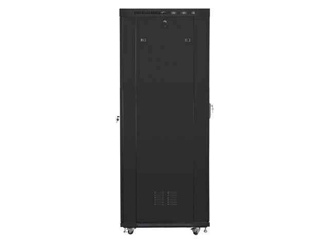 Szafa Instalacyjna Rack Stojąca 19" 37u 800x1000 Czarna Drzwi Perforowane Lcd Lanberg (Flat Pack)