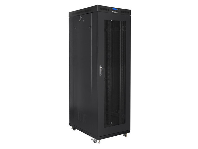 Zdjęcie produktu: Szafa Instalacyjna Rack Stojąca 19" 37u 800x1000 Czarna Drzwi Perforowane Lcd Lanberg (Flat Pack)