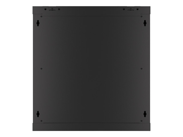 Szafa Instalacyjna Rack Wisząca 19" 12U 600x450 Czarna Drzwi Metalowe Lanberg (Flat Pack)