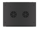 Miniatura zdjęcia: Szafa Instalacyjna Rack Wisząca 19" 12U 600x450 Czarna Drzwi Metalowe Lanberg (Flat Pack)