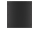 Miniatura zdjęcia: Szafa Instalacyjna Rack Wisząca 19" 12U 600x450 Czarna Drzwi Metalowe Lanberg (Flat Pack)