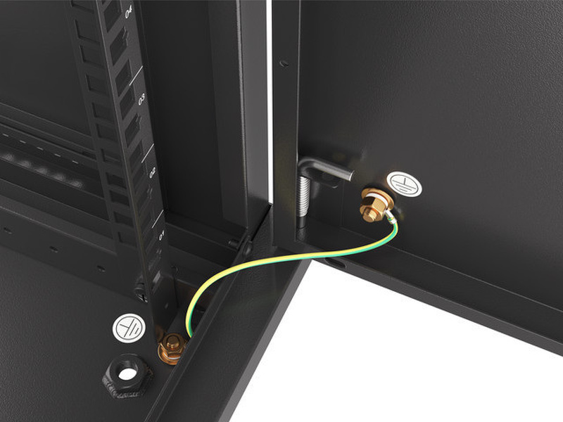 Zdjęcie produktu: Szafa Instalacyjna Rack Wisząca 19" 9U 600x600 Czarna Drzwi Metalowe Lanberg (Flat Pack)