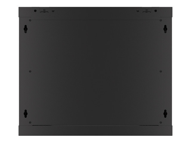Szafa Instalacyjna Rack Wisząca 19" 9U 600x600 Czarna Drzwi Metalowe Lanberg (Flat Pack)