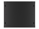 Miniatura zdjęcia: Szafa Instalacyjna Rack Wisząca 19" 9U 600x600 Czarna Drzwi Metalowe Lanberg (Flat Pack)