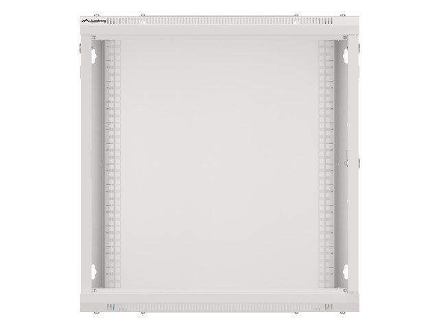 Szafa Instalacyjna Rack Wisząca 19" 12U 600x600 Szara Drzwi Metalowe Lanberg (Flat Pack)