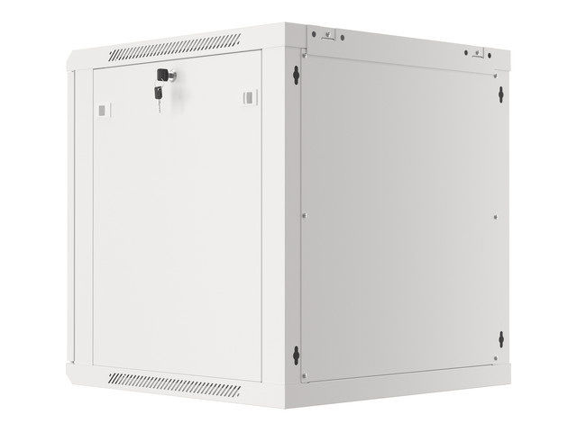 Szafa Instalacyjna Rack Wisząca 19" 12U 600x600 Szara Drzwi Metalowe Lanberg (Flat Pack)