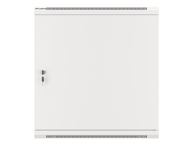 Szafa Instalacyjna Rack Wisząca 19" 12U 600x600 Szara Drzwi Metalowe Lanberg (Flat Pack)