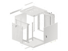 Miniatura zdjęcia: Szafa Instalacyjna Rack Wisząca 19" 12U 600x600 Szara Drzwi Metalowe Lanberg (Flat Pack)