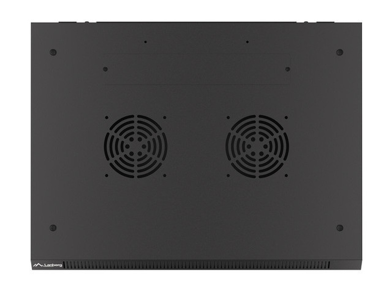 Zdjęcie produktu: Szafa Instalacyjna Rack Wisząca 19" 6U 600x450 Czarna Drzwi Metalowe Lanberg (Flat Pack)