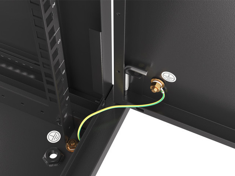 Zdjęcie produktu: Szafa Instalacyjna Rack Wisząca 19" 6U 600x450 Czarna Drzwi Metalowe Lanberg (Flat Pack)