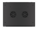 Miniatura zdjęcia: Szafa Instalacyjna Rack Wisząca 19" 6U 600x450 Czarna Drzwi Metalowe Lanberg (Flat Pack)