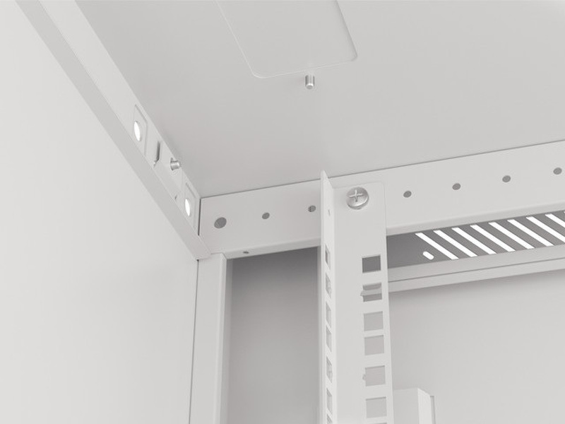 Zdjęcie produktu: Szafa Instalacyjna Rack Wisząca 19" 9U 600x600 Szara Drzwi Metalowe Lanberg (Flat Pack)