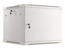 Miniatura zdjęcia: Szafa Instalacyjna Rack Wisząca 19" 9U 600x600 Szara Drzwi Metalowe Lanberg (Flat Pack)
