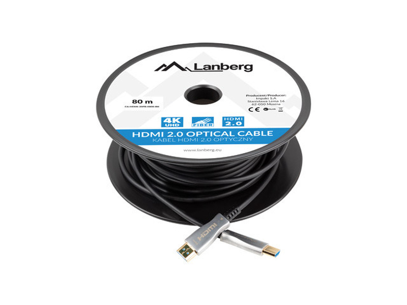 Zdjęcie produktu: Lanberg Kabel HDMI M/M V2.0 80m optyczny AOC