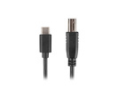 Miniatura zdjęcia: Kabel do drukarki USB-C (M) - USB-B(M) 2.0 1.8m Czarny Ferryt Lanberg Miniatura zdjęcia: Kabel do drukarki USB-C (M) - USB-B(M) 2.0 1.8m Czarny Ferryt Lanberg