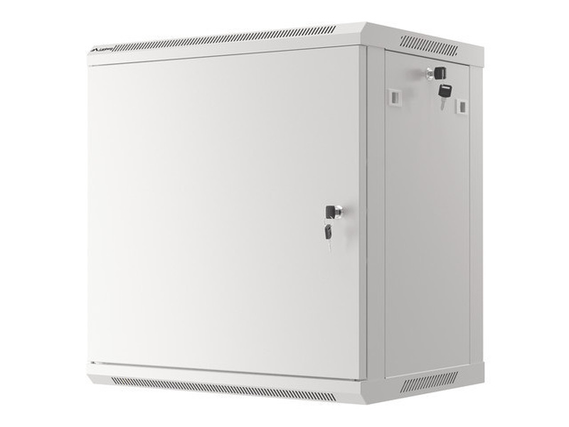 Zdjęcie produktu: Szafa Instalacyjna Rack Wisząca 19" 12U 600x450 Szara Drzwi Metalowe Lanberg (Flat Pack)