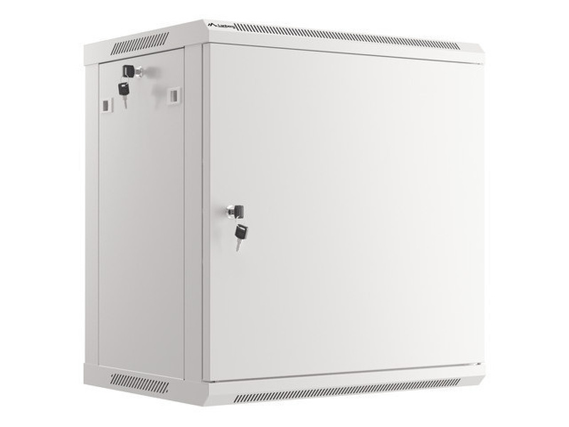Zdjęcie produktu: Szafa Instalacyjna Rack Wisząca 19" 12U 600x450 Szara Drzwi Metalowe Lanberg (Flat Pack)