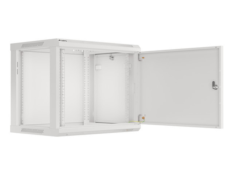 Zdjęcie produktu: Szafa Instalacyjna Rack Wisząca 19" 9U 600x450 Szara Drzwi Metalowe Lanberg (Flat Pack)