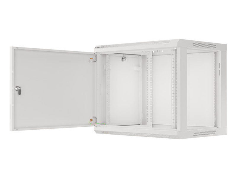 Zdjęcie produktu: Szafa Instalacyjna Rack Wisząca 19" 9U 600x450 Szara Drzwi Metalowe Lanberg (Flat Pack)